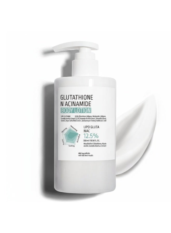 Glutathione Niacinamide Body Lotion | LIPO GLUTA NIAC CEN™ 12.5% ​​10.14 fl oz / Long-lasting hydration, gentle moisturizing, improves skin texture - Image 1